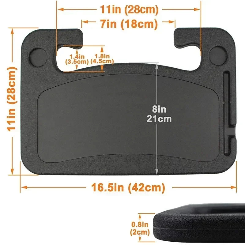 Car Steering Wheel Dining Table Bracket Car Table Car Laptop Computer Desk Mount Stand Table Sturdy and Durable Vehicle Table