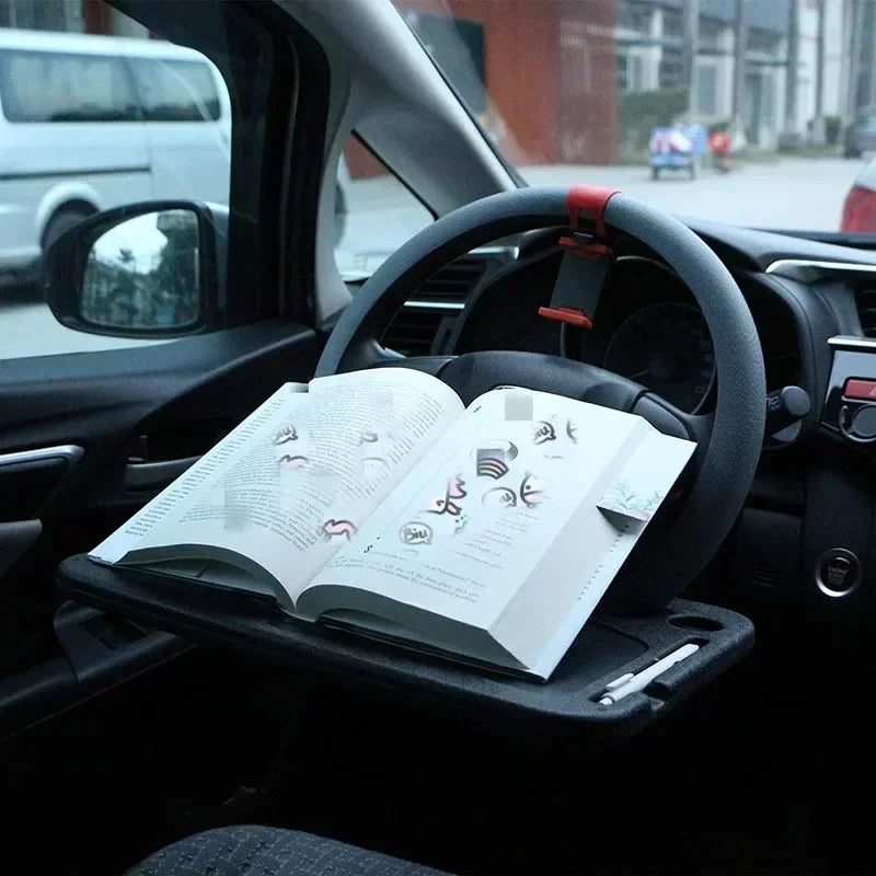 Car Steering Wheel Dining Table Bracket Car Table Car Laptop Computer Desk Mount Stand Table Sturdy and Durable Vehicle Table