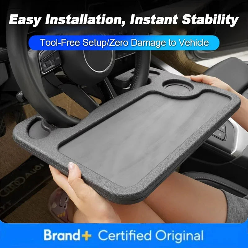 Car Steering Wheel Dining Table Bracket Car Table Car Laptop Computer Desk Mount Stand Table Sturdy and Durable Vehicle Table