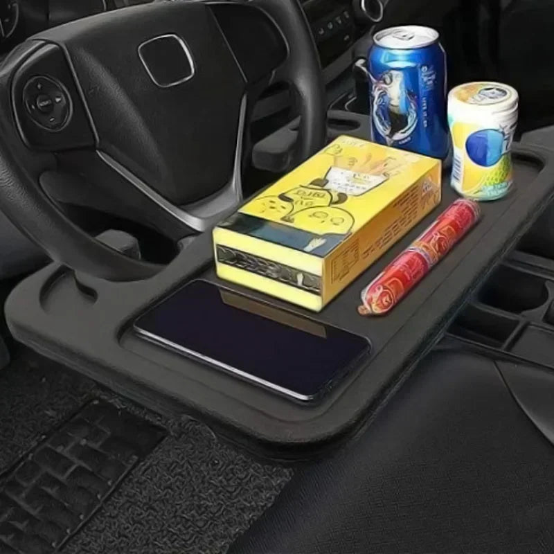 Car Steering Wheel Dining Table Bracket Car Table Car Laptop Computer Desk Mount Stand Table Sturdy and Durable Vehicle Table