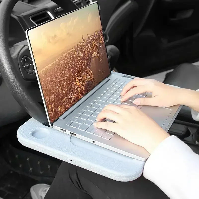 Car Steering Wheel Dining Table Bracket Car Table Car Laptop Computer Desk Mount Stand Table Sturdy and Durable Vehicle Table