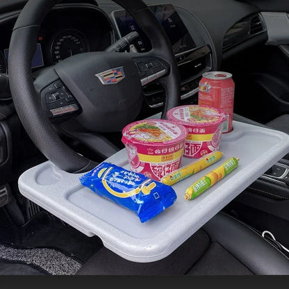 Car Steering Wheel Dining Table Bracket Car Table Car Laptop Computer Desk Mount Stand Table Sturdy and Durable Vehicle Table